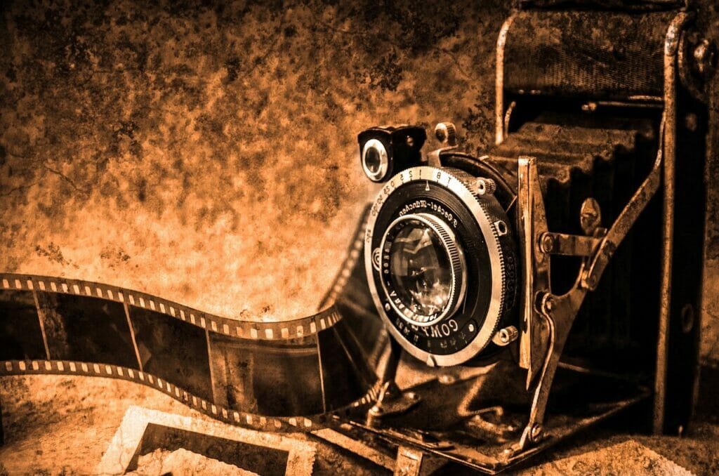 Photo représentative d'un appareil photographique vintage.
